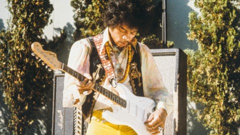 Jimi Hendrix, Hollywood Bowl 1967 (photo: Chuck Boyd, Authentic Hendrix, LLC, PR)