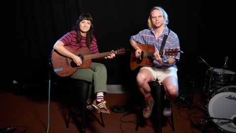 The Beths' Elizabeth Stokes and Jonathan Pearce (photo by Gus Philippas for FUV)